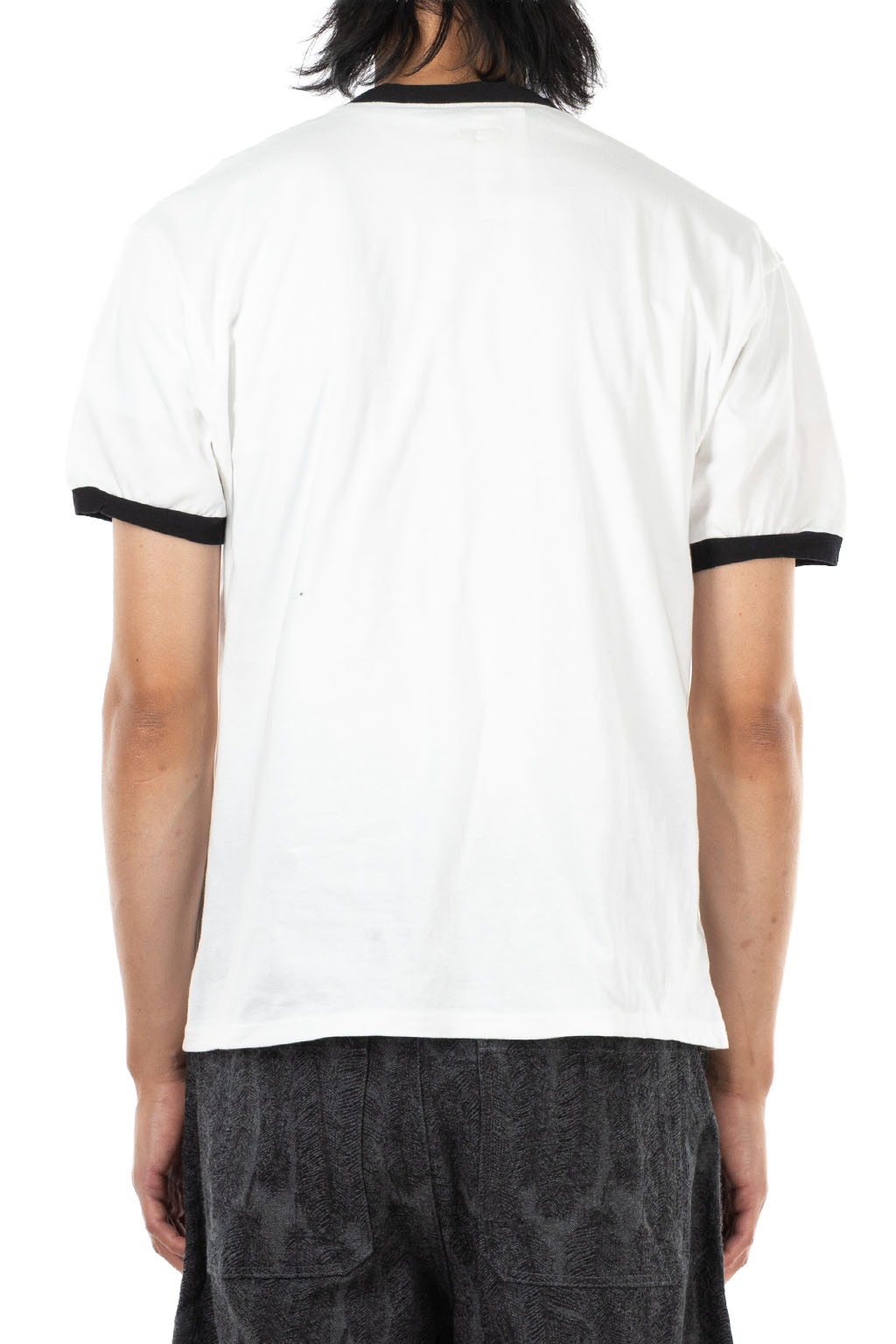 Kapital - 20/-Jersey Ringer T (DENIM MEN LOVE CATS) - White