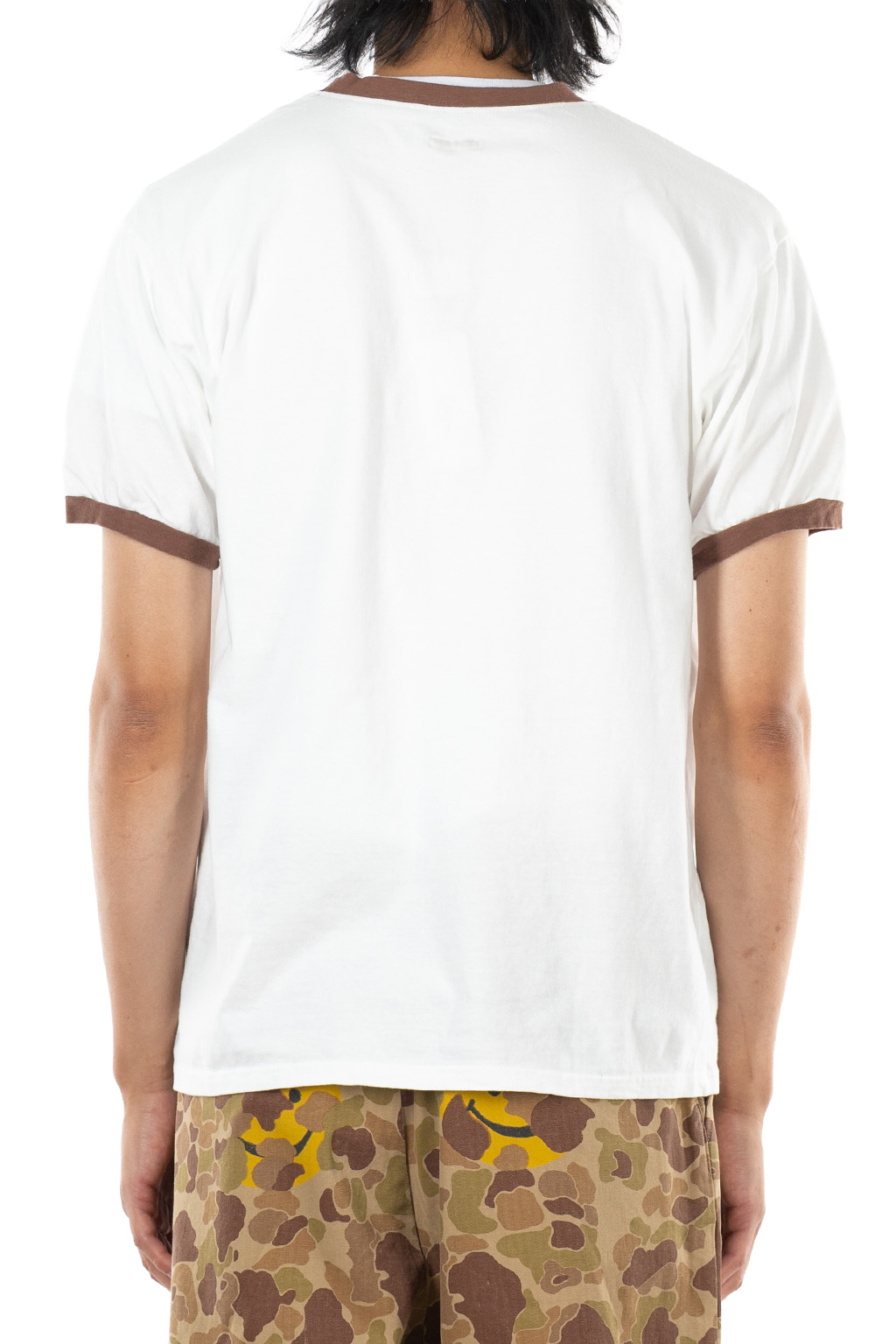 Kapital - 20/-Jersey Ringer T (PECKISH Little Bear) - White
