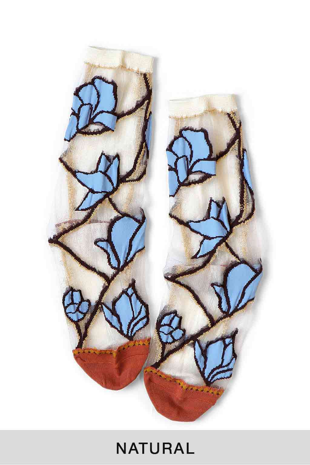 Kapital - 200 Yarns MAGNOIA See-Through Socks in 4 Color Chioces