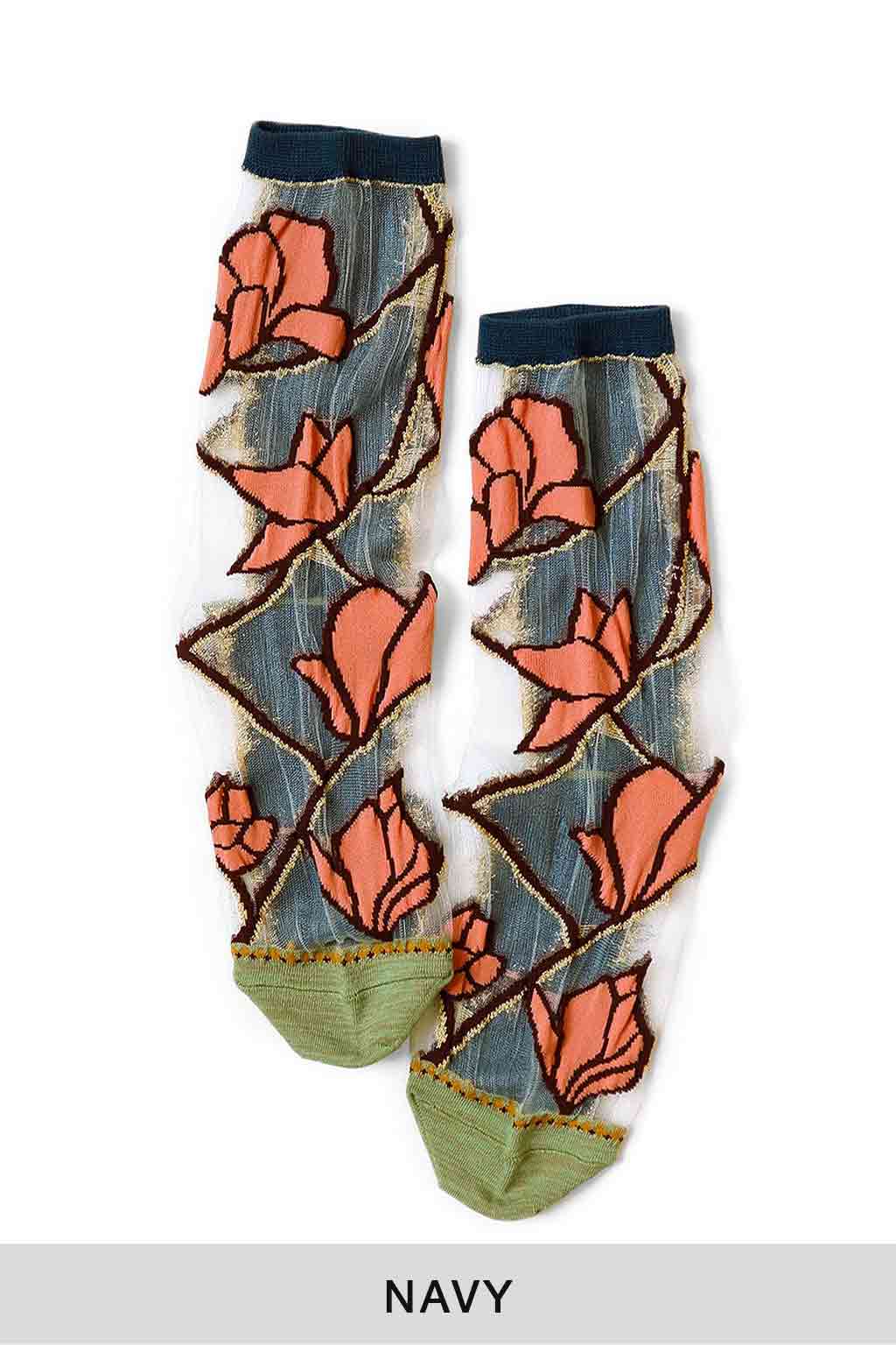 Kapital - 200 Yarns MAGNOIA See-Through Socks in 4 Color Chioces