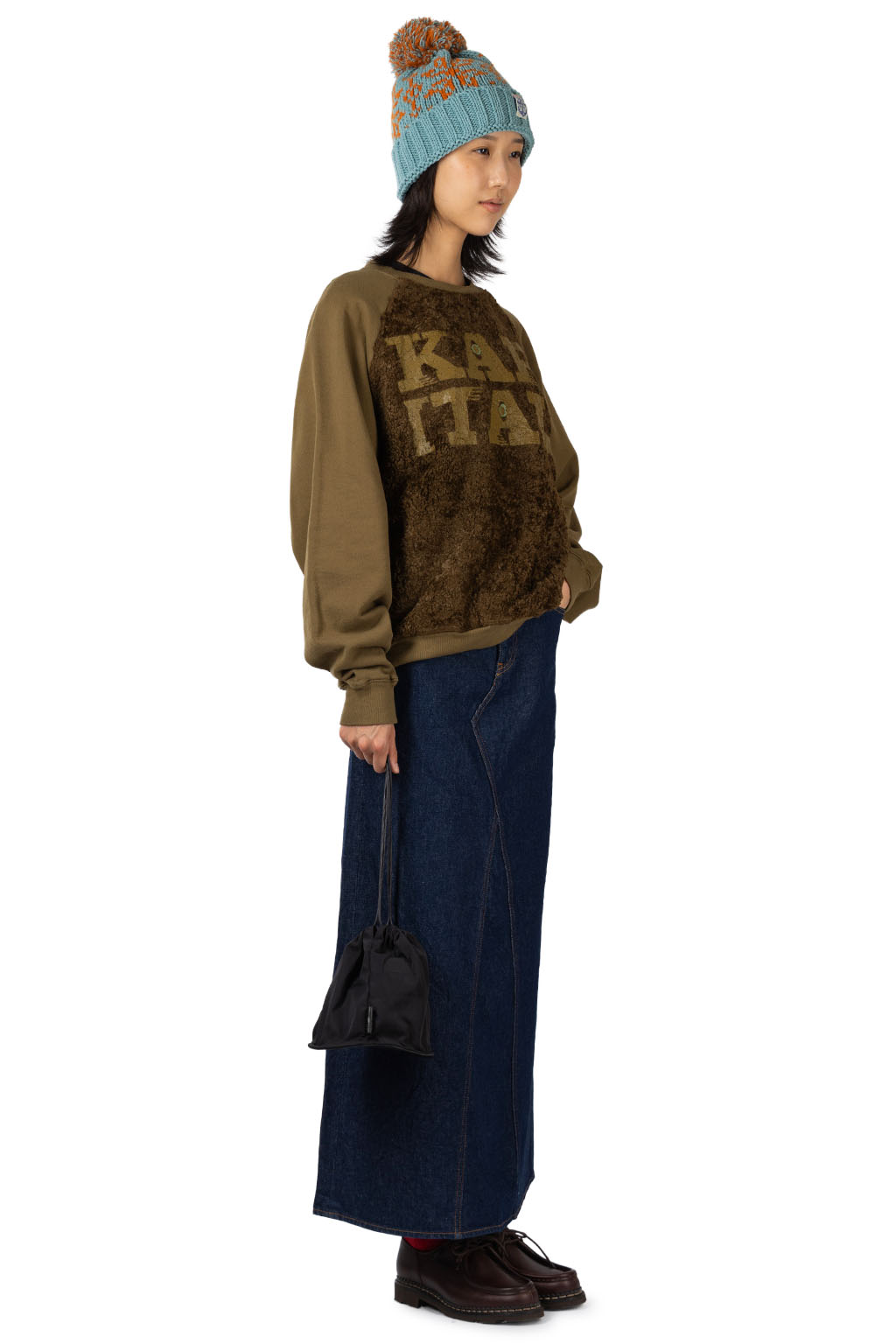 Kapital - 30/-Fleece x Fur GRIZZLY SWT (SPEAKEASY KAPITAL) - Khaki