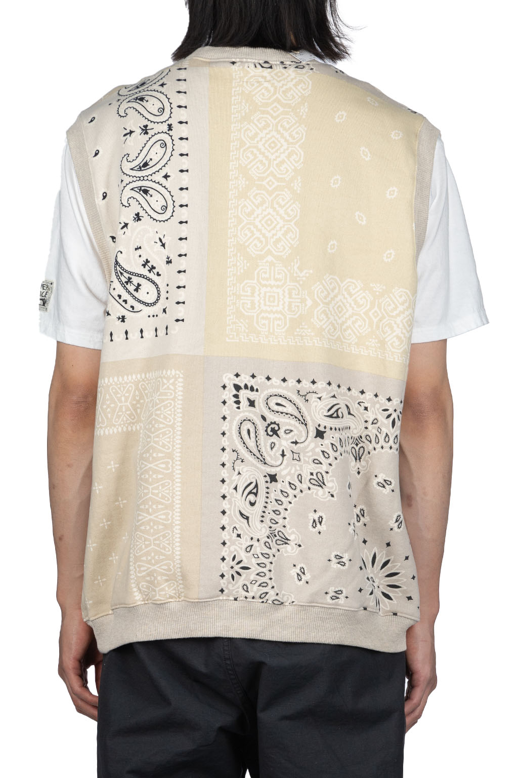 Kapital - 30/-SWT Knit Bandana BIG Vest - Natural 