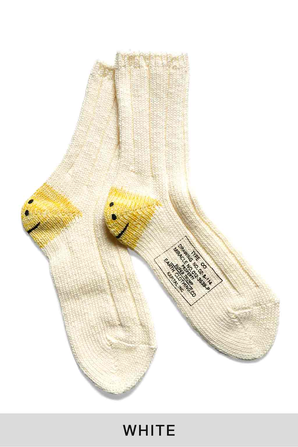 Kapital 56 Yarns MA-1 HEEL SMILIE Socks