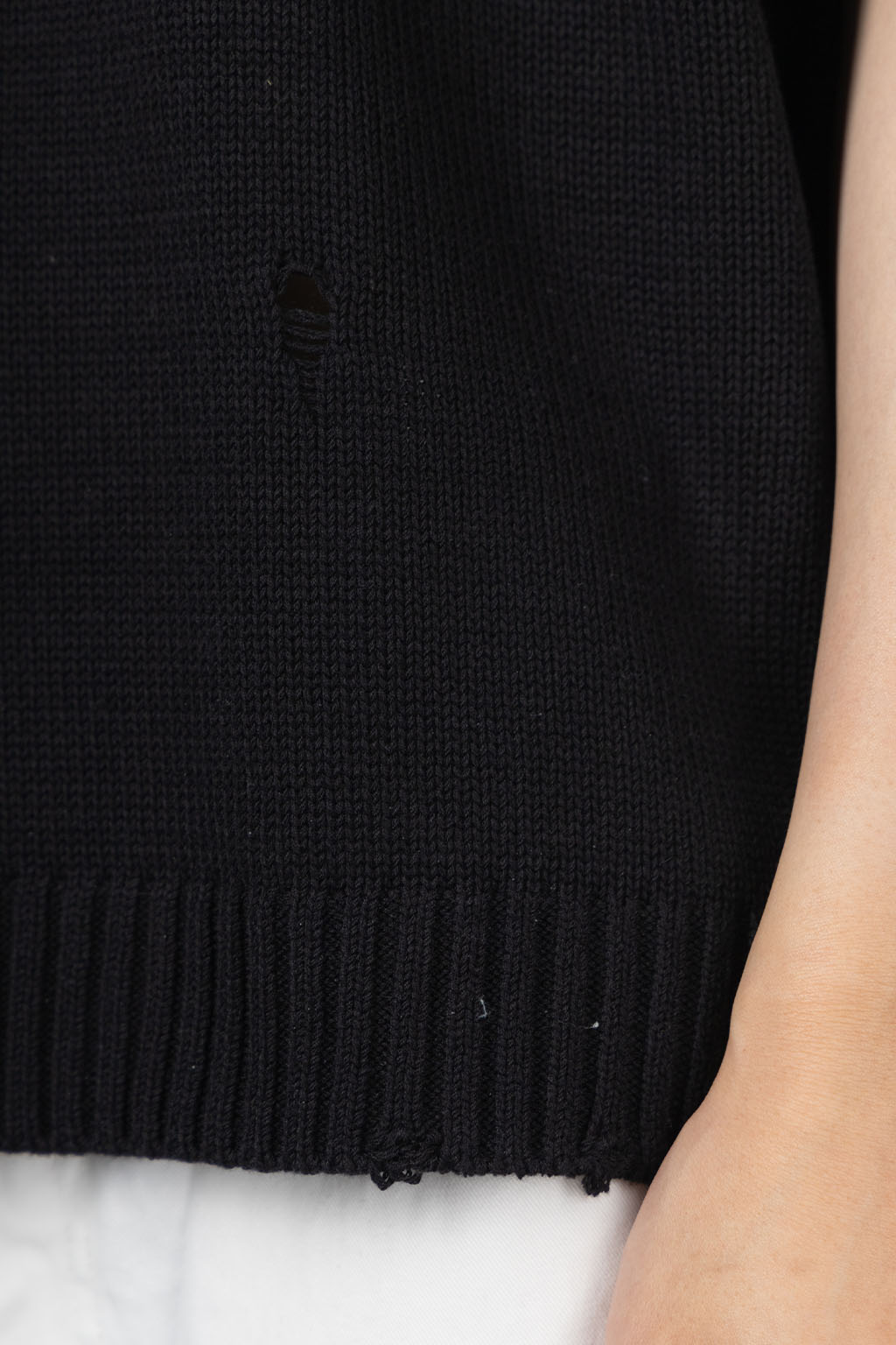 Kapital - 5G Cotton Knit BONE Vest - Black 