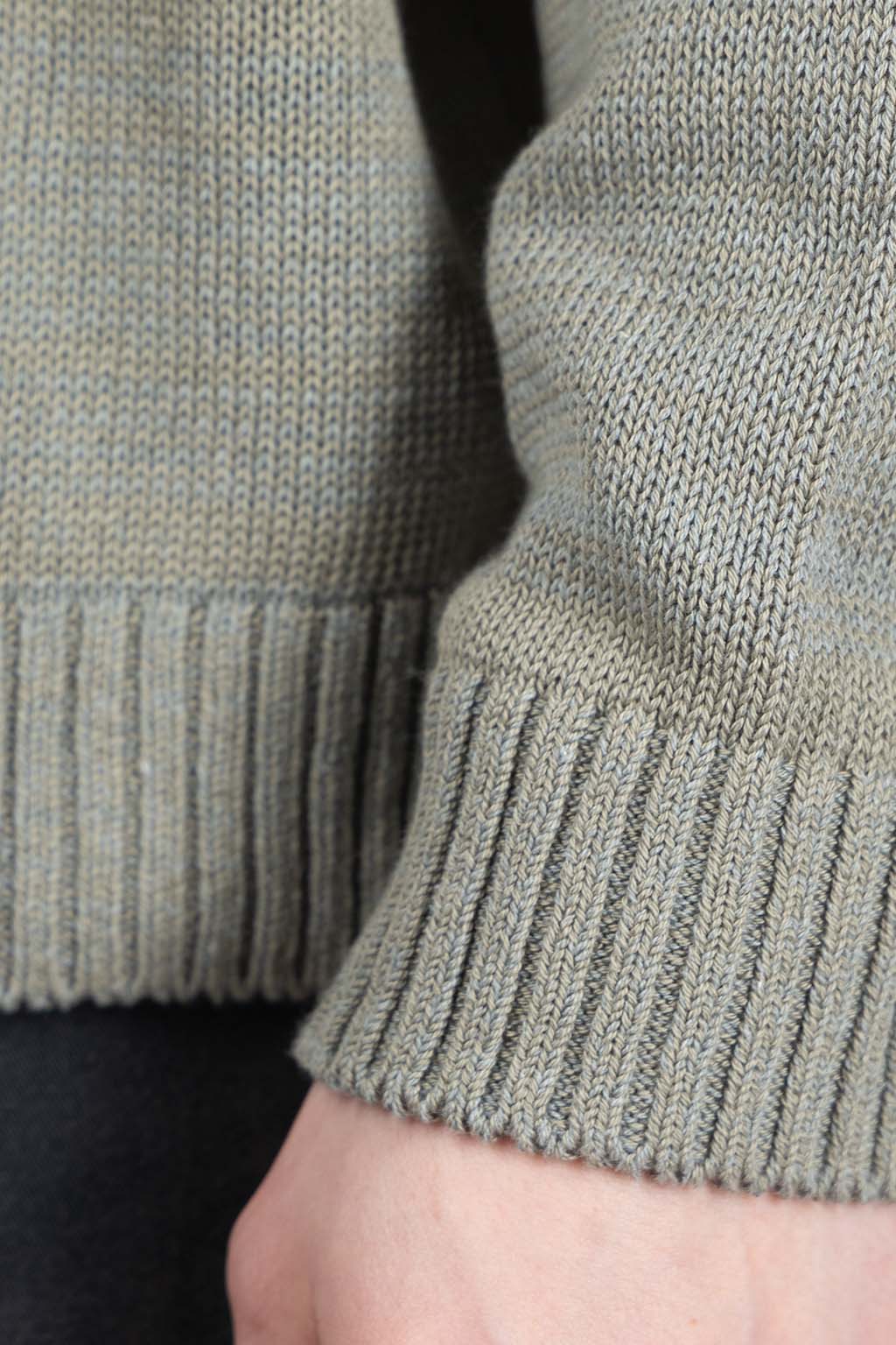 Kapital - 5G Cotton Knit PECKISH RAINBOWY Crew Sweater - Grey