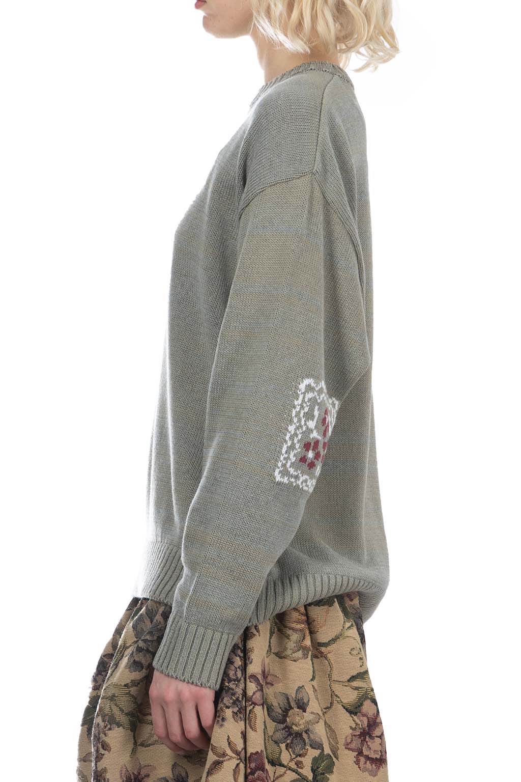 Kapital | 5G Cotton Knit PECKISH RAINBOWY Crew Sweater