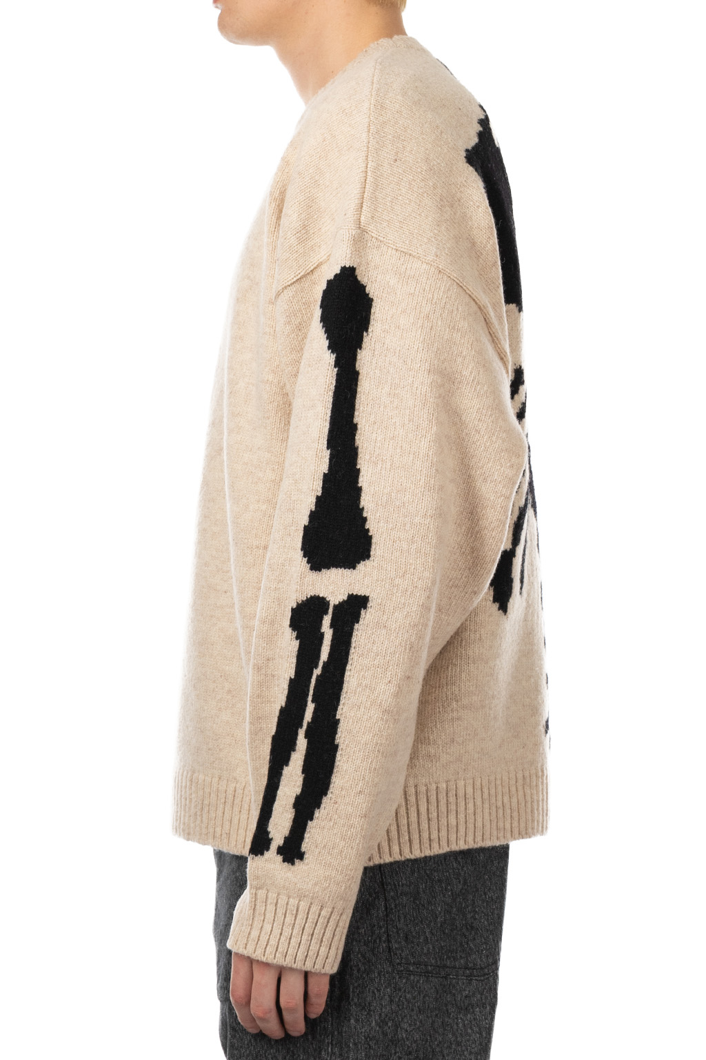 Kapital - 5G Wool BONE Crew Sweater-  Natural