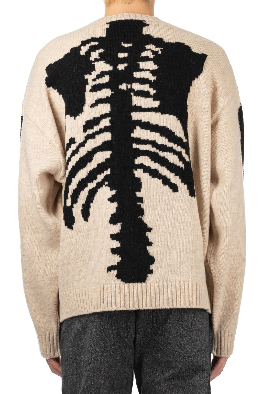 Kapital - 5G Wool BONE Crew Sweater-  Natural