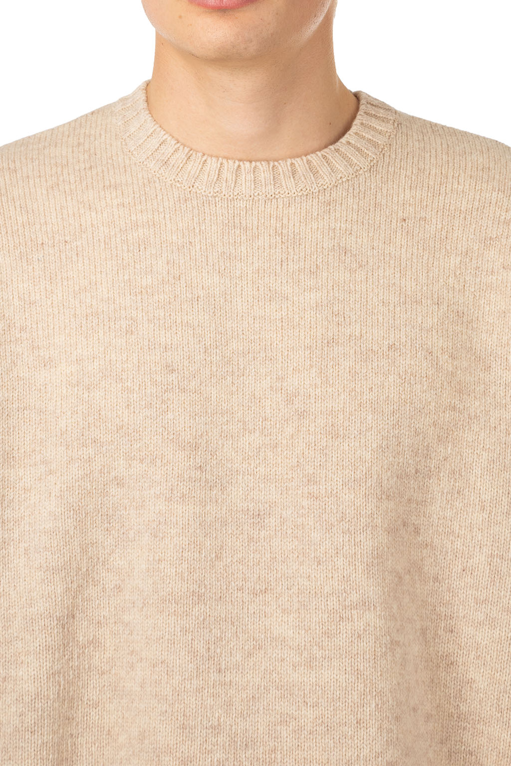 Kapital - 5G Wool BONE Crew Sweater-  Natural