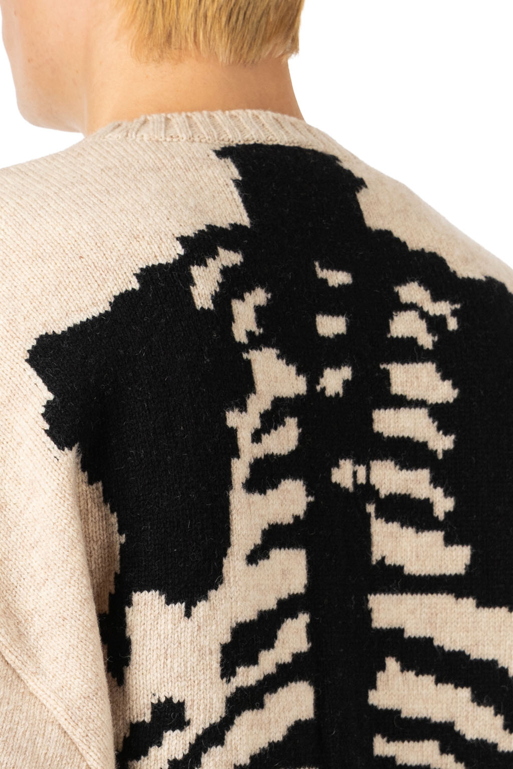 Kapital - 5G Wool BONE Crew Sweater-  Natural
