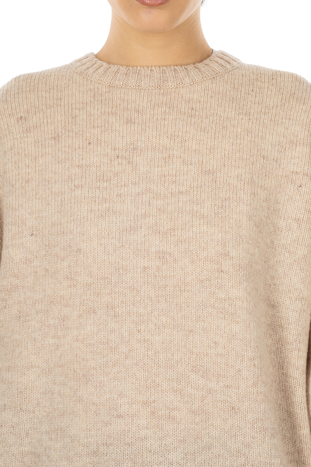 Kapital - 5G Wool BONE Crew Sweater-  Natural