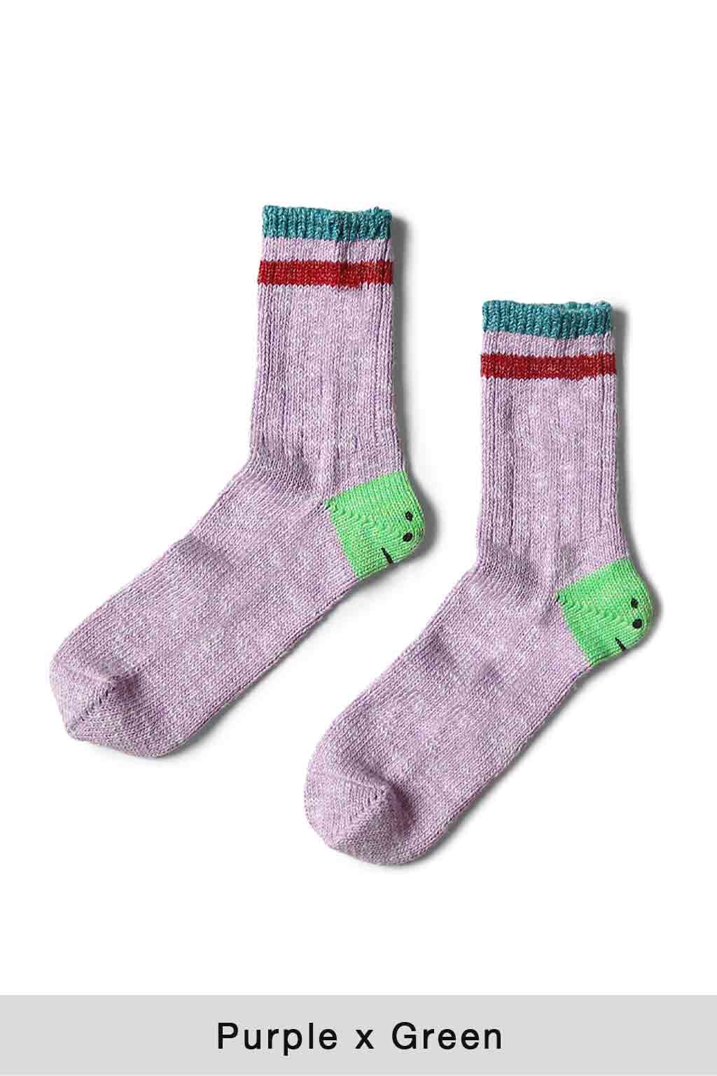 Kapital - 60 Yarns IVY RAINBOWY HAPPY HEEL-Hold Socks - 5 Color Choices