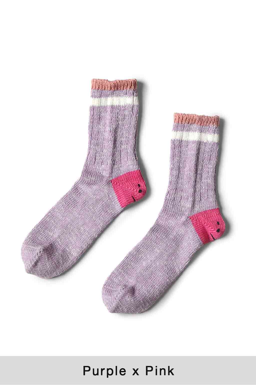 Kapital - 60 Yarns IVY RAINBOWY HAPPY HEEL-Hold Socks - 5 Color Choices