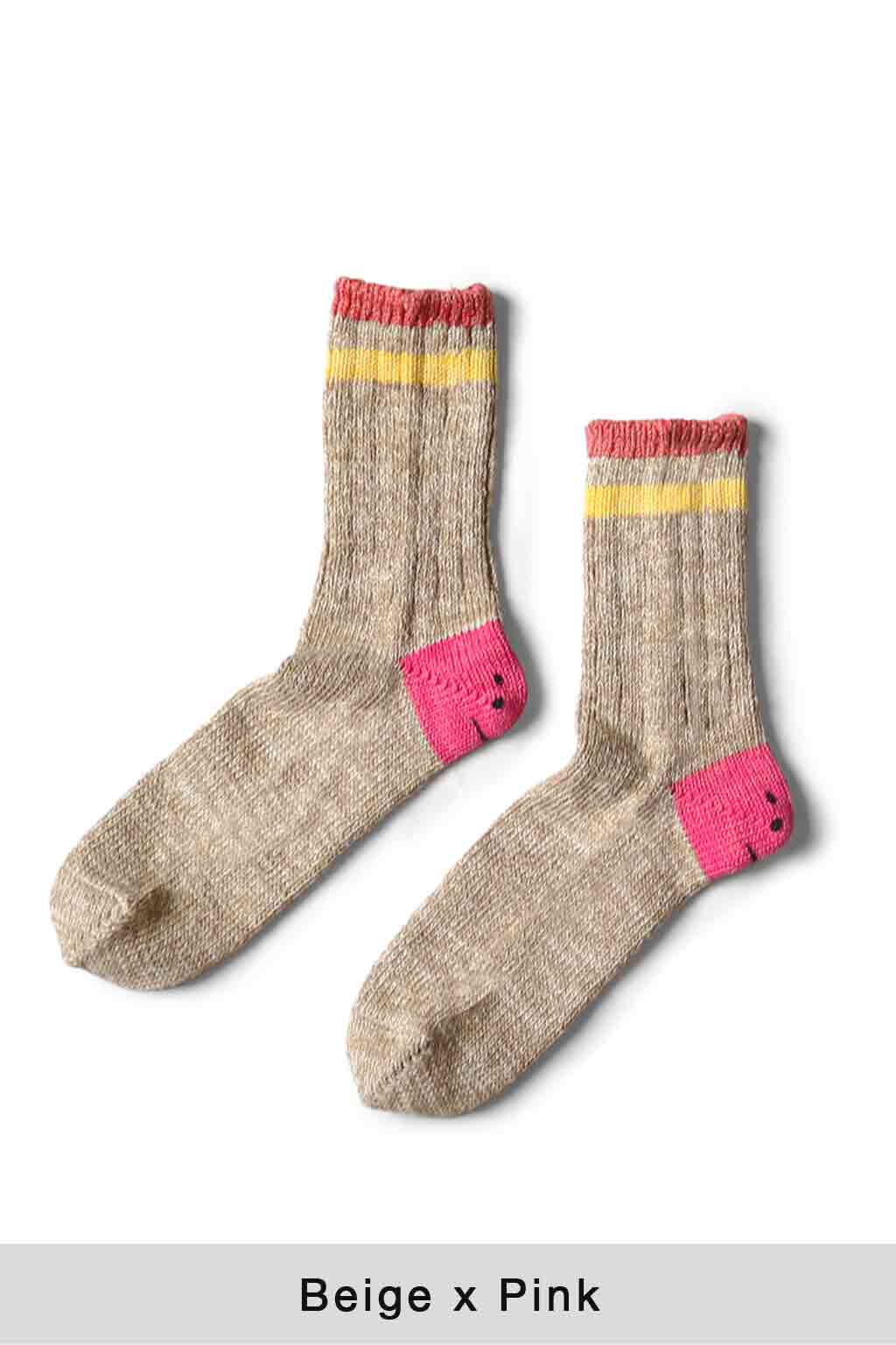 Kapital - 60 Yarns IVY RAINBOWY HAPPY HEEL-Hold Socks - 5 Color Choices