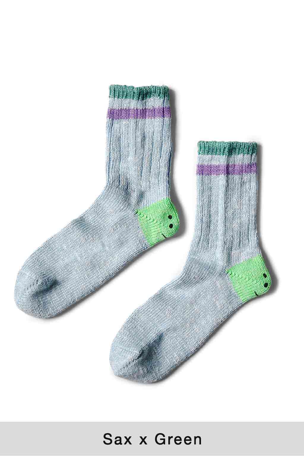 Kapital - 60 Yarns IVY RAINBOWY HAPPY HEEL-Hold Socks - 5 Color Choices