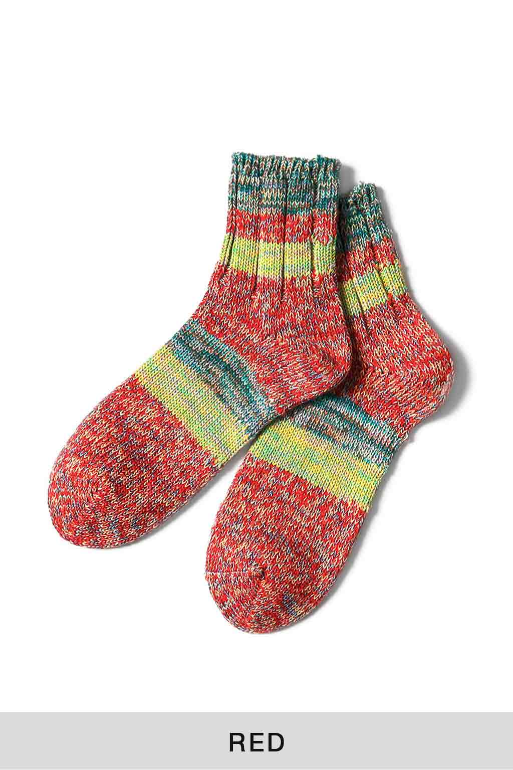 Kapital - 60 Yarns Cotton Rib Stripe Socks in 4 Color Choices