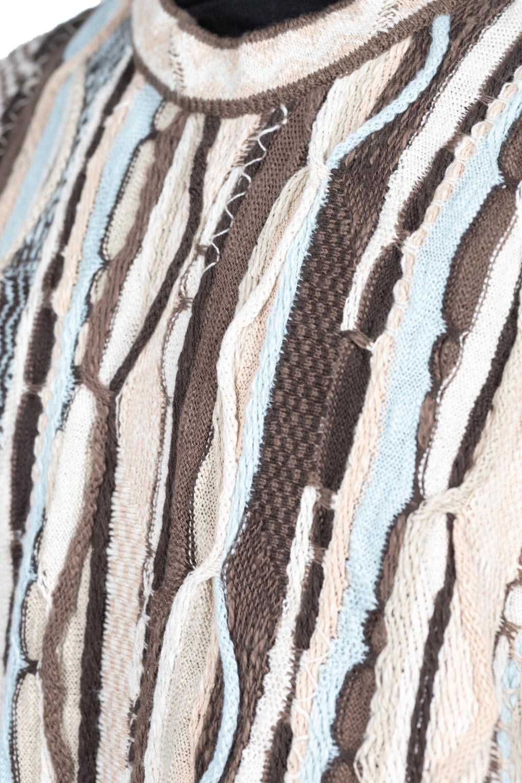 Kapital 7G Knit GAUDY Crew Sweater - Brown