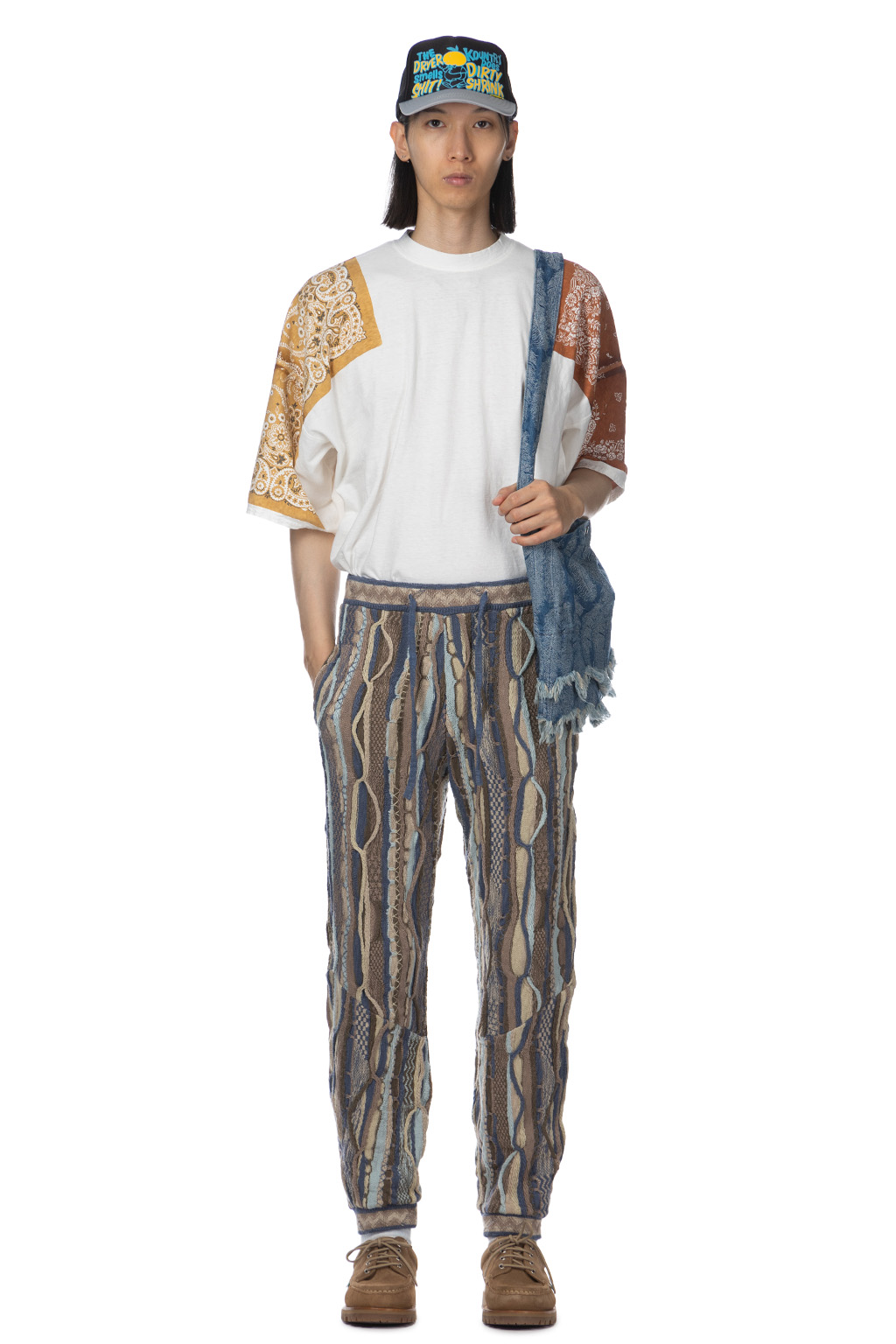 Kapital 7G Knit GAUDY SWT Pants - Navy