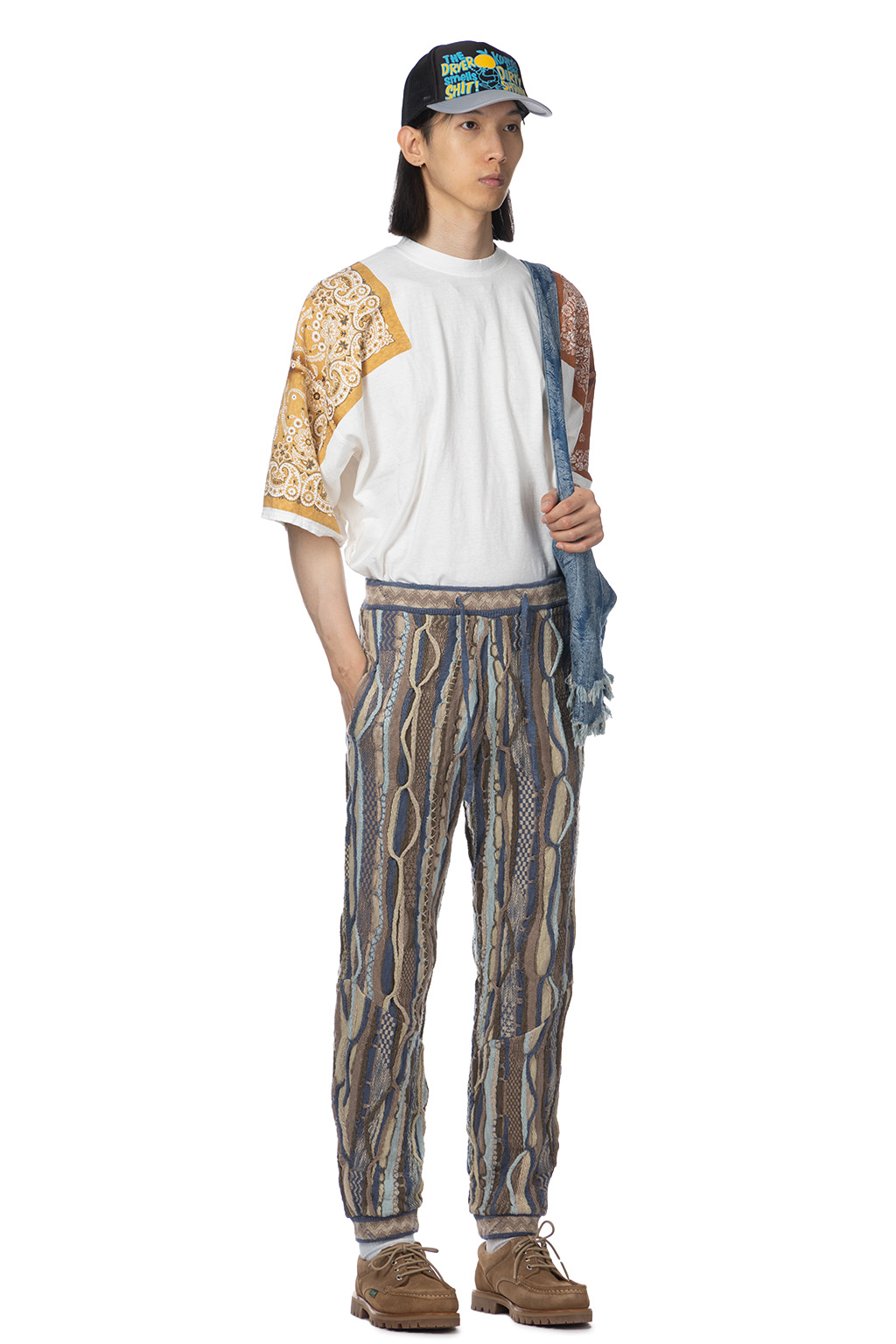 Kapital 7G Knit GAUDY SWT Pants - Navy