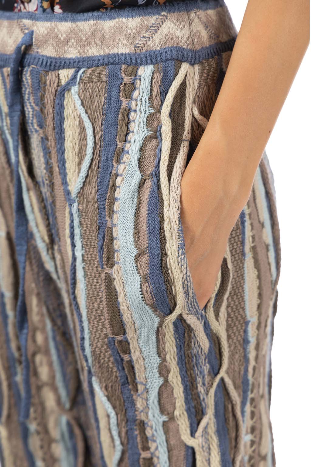 Kapital 7G Knit GAUDY SWT Pants - Navy