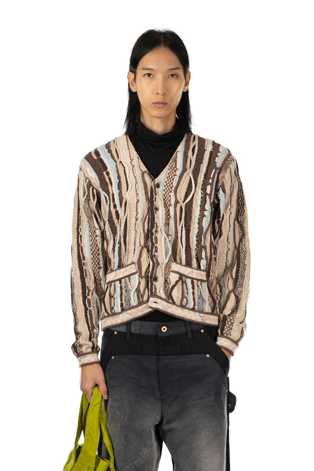 BlueButtonShop - Kapital - Kapital-7G-Knit-GAUDY-Short-Cardigan