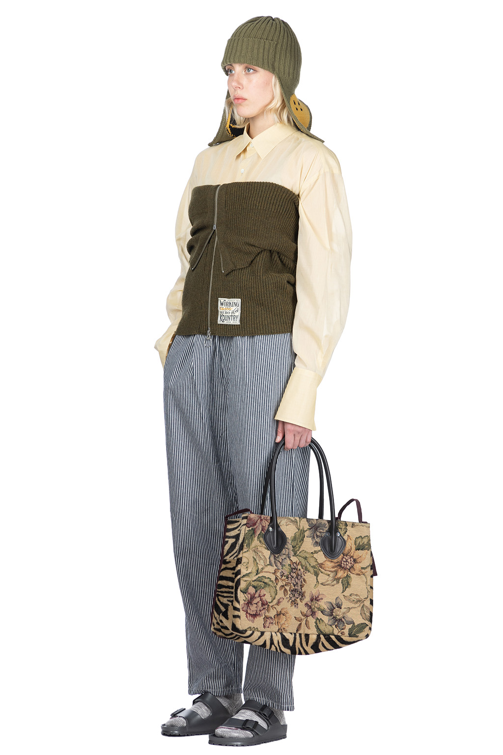 トップス archive comme ca ism double zip Knit archive comme ca ism double zip Knit