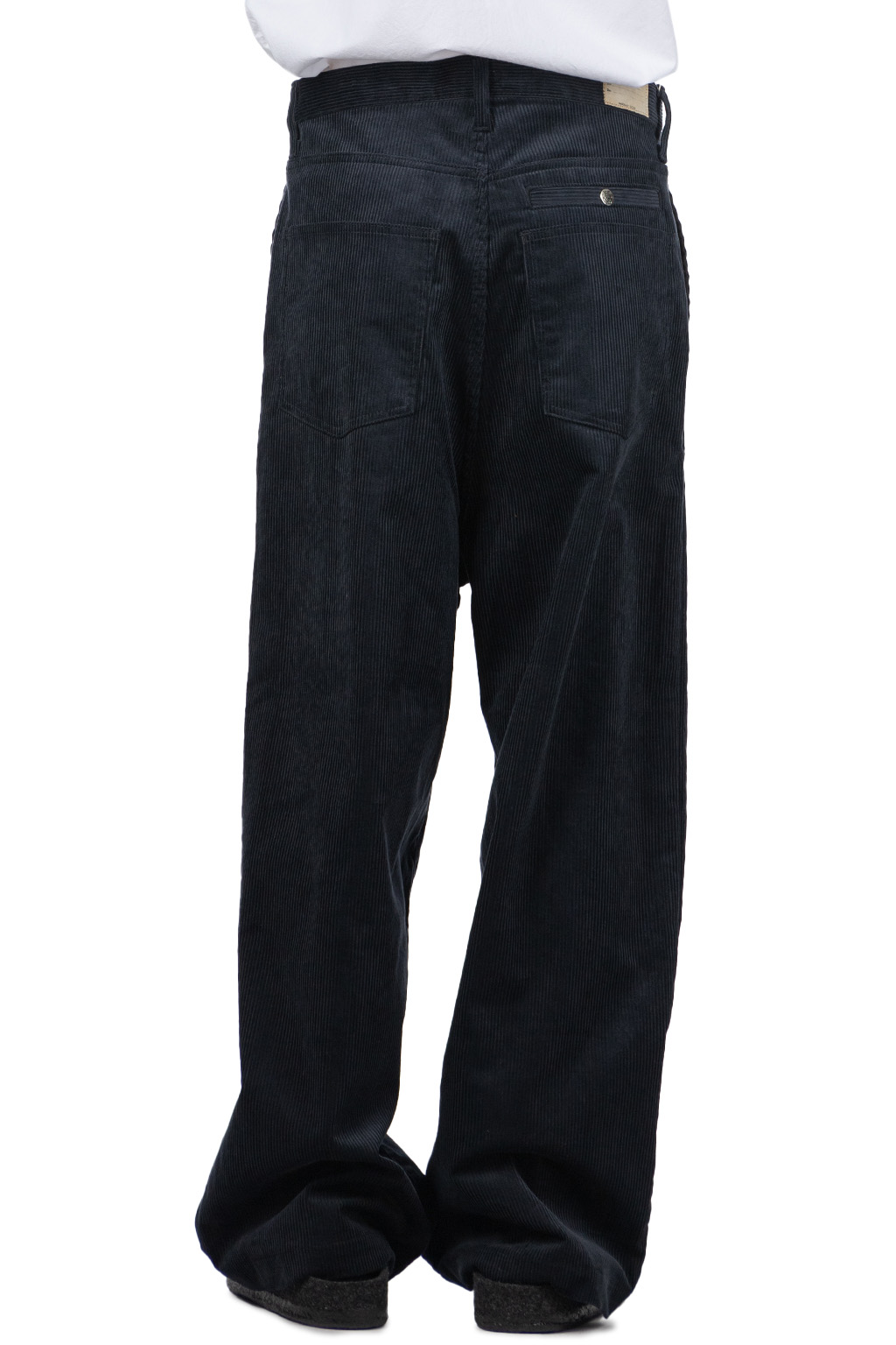 Kapital | 8W Corduroy ZIPPER PORT Baggy Pants - Black | Men
