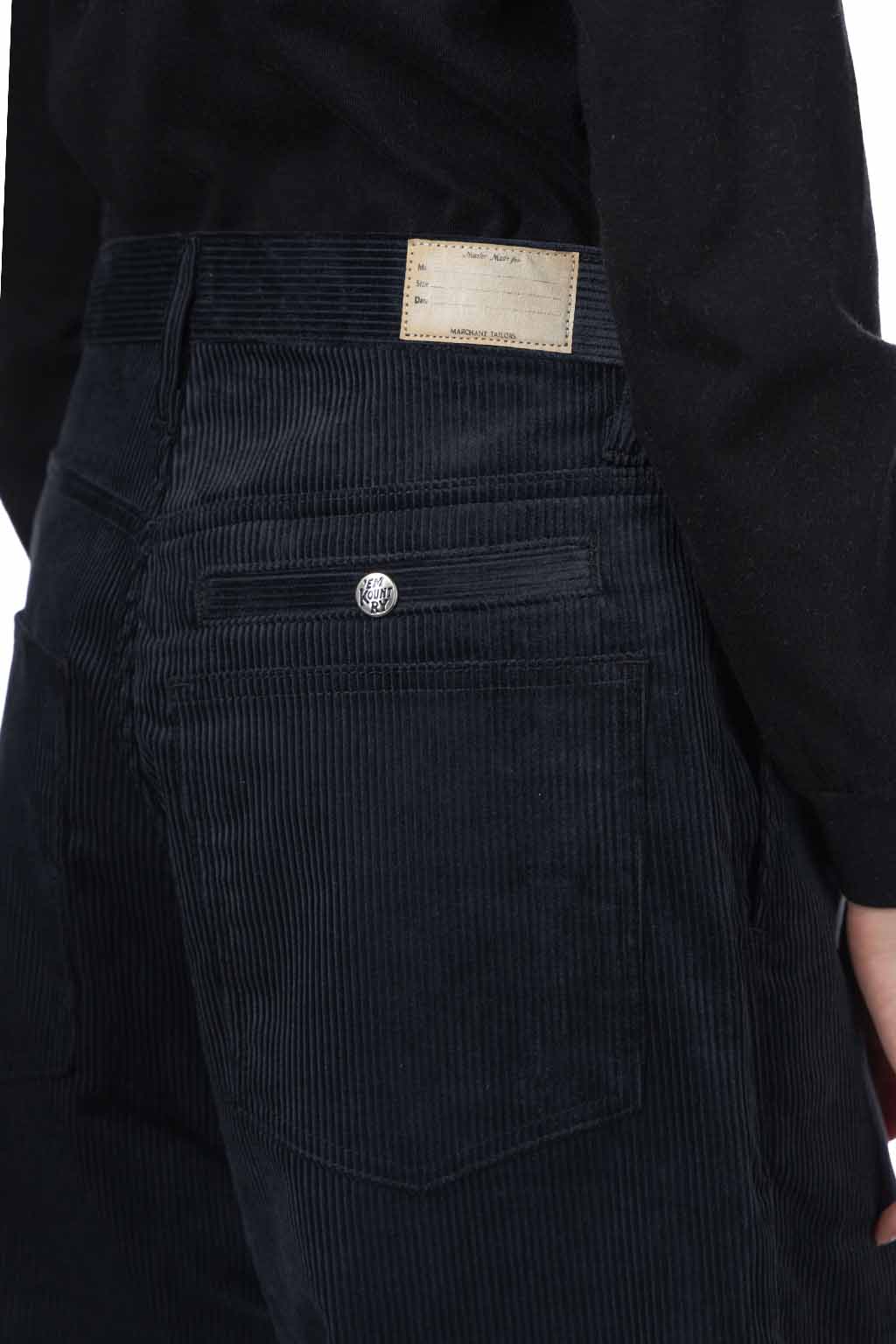 Kapital - 8W Corduroy ZIPPER PORT Baggy Pants - Black