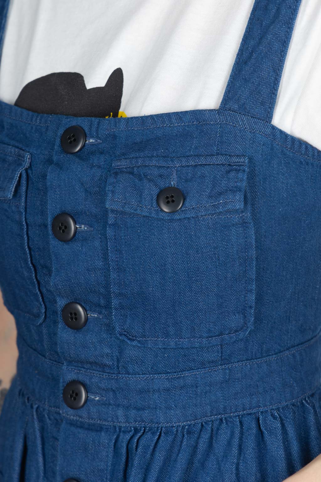 Kapital - 8oz Denim BAKER Jumper Skirt - Indigo