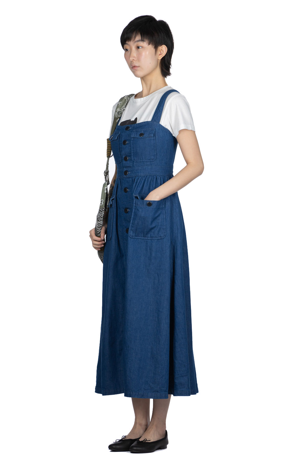 Kapital - 8oz Denim BAKER Jumper Skirt - Indigo