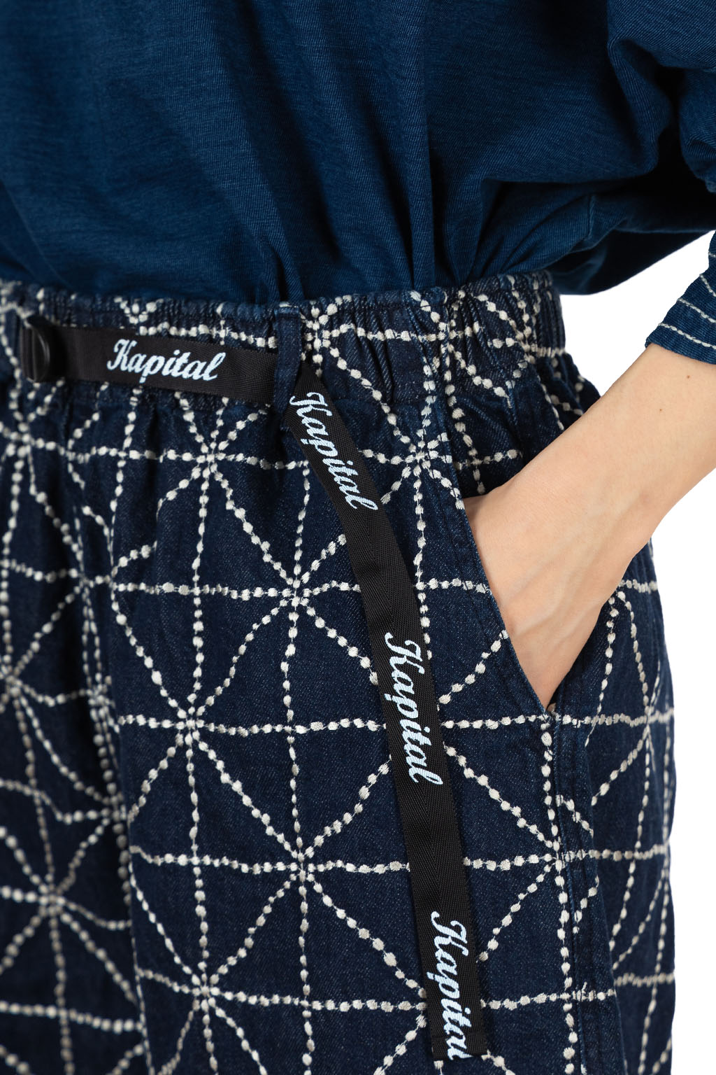Kapital - 8oz Denim FOLK-DOJO EASY Shorts - Dark
