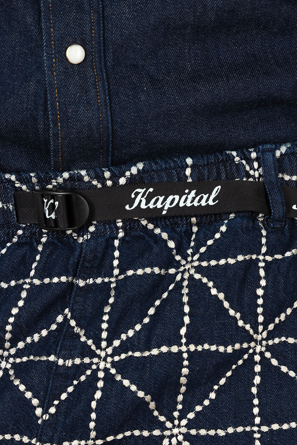 Kapital - 8oz Denim FOLK-DOJO EASY Shorts - Dark