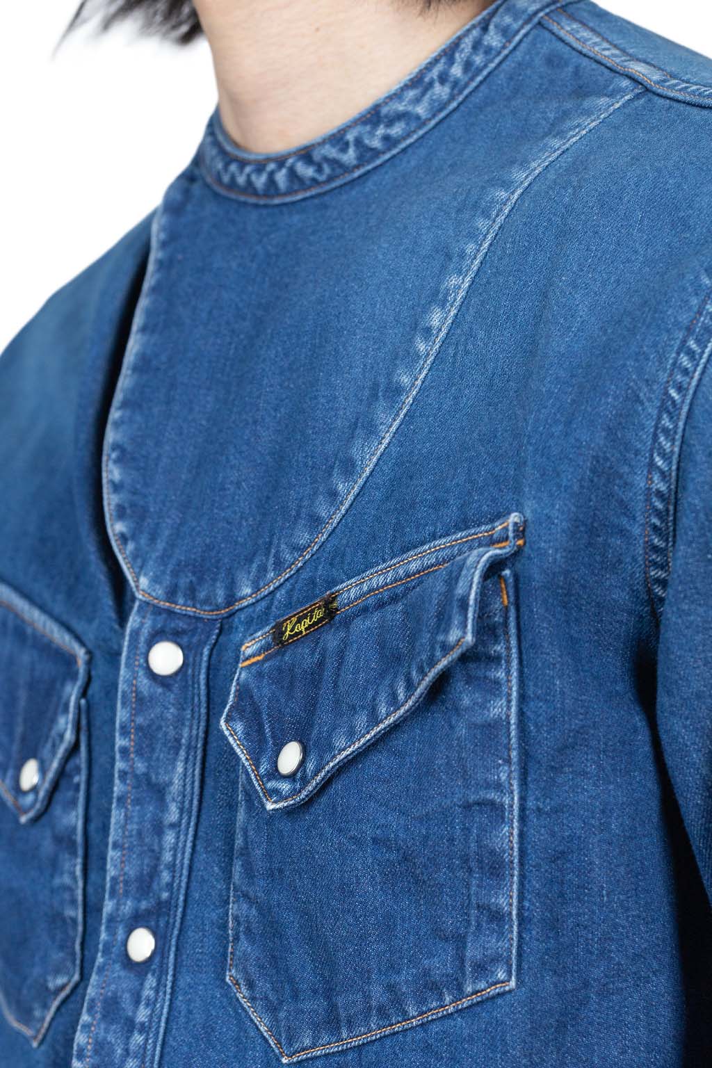 BlueButtonShop - Kapital - Kapital-8oz-Denim-ROLLER-Collar