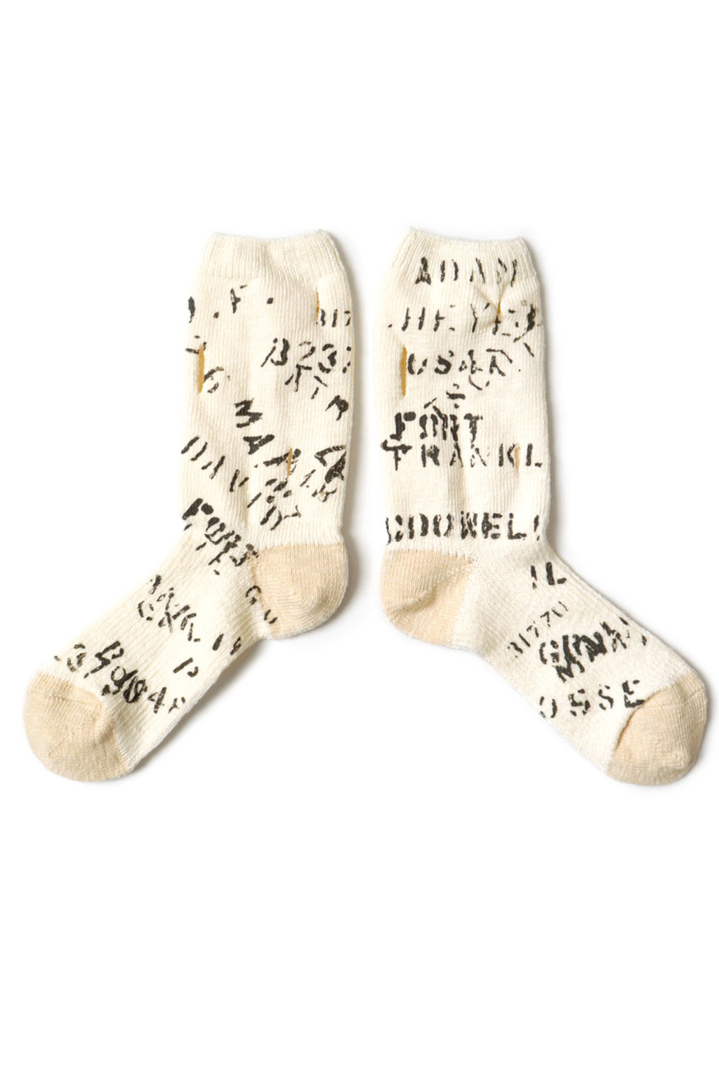 Kapital 96 Yarns ARMY Graffiti Hole-Punched Socks - 2 Colour Choices