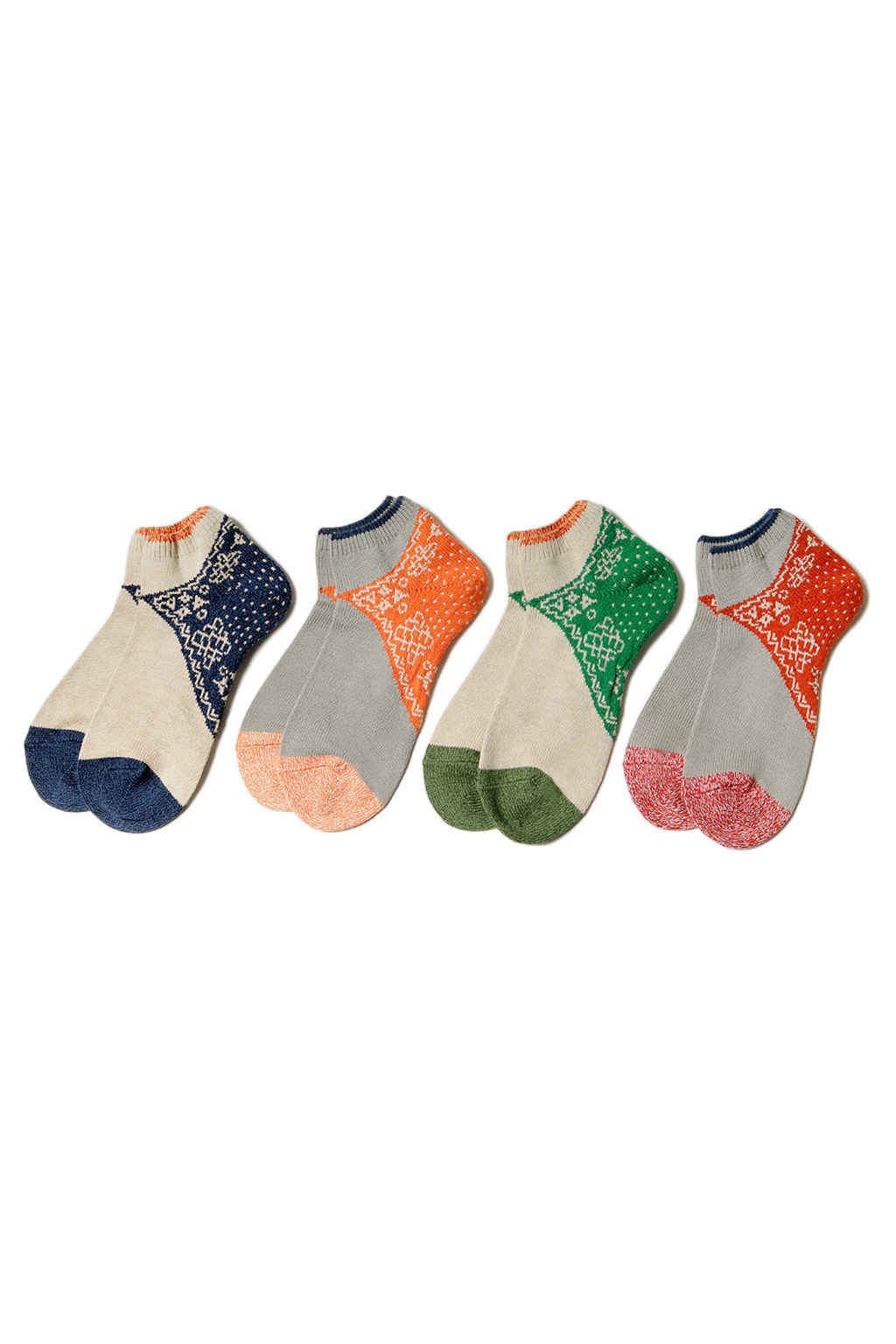 Kapital 96 Yarns Bandana Heel Ankle Socks - 4 Colors
