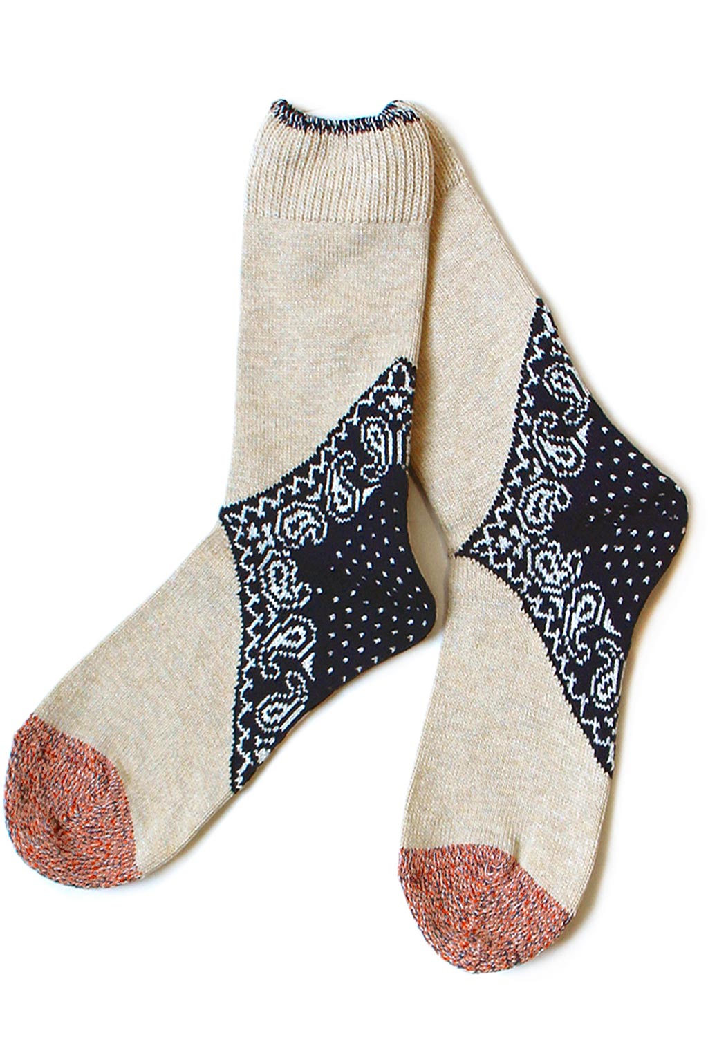 Kapital 96 Yarns Heel Paisley Bandana Socks - 3 Colour Choices