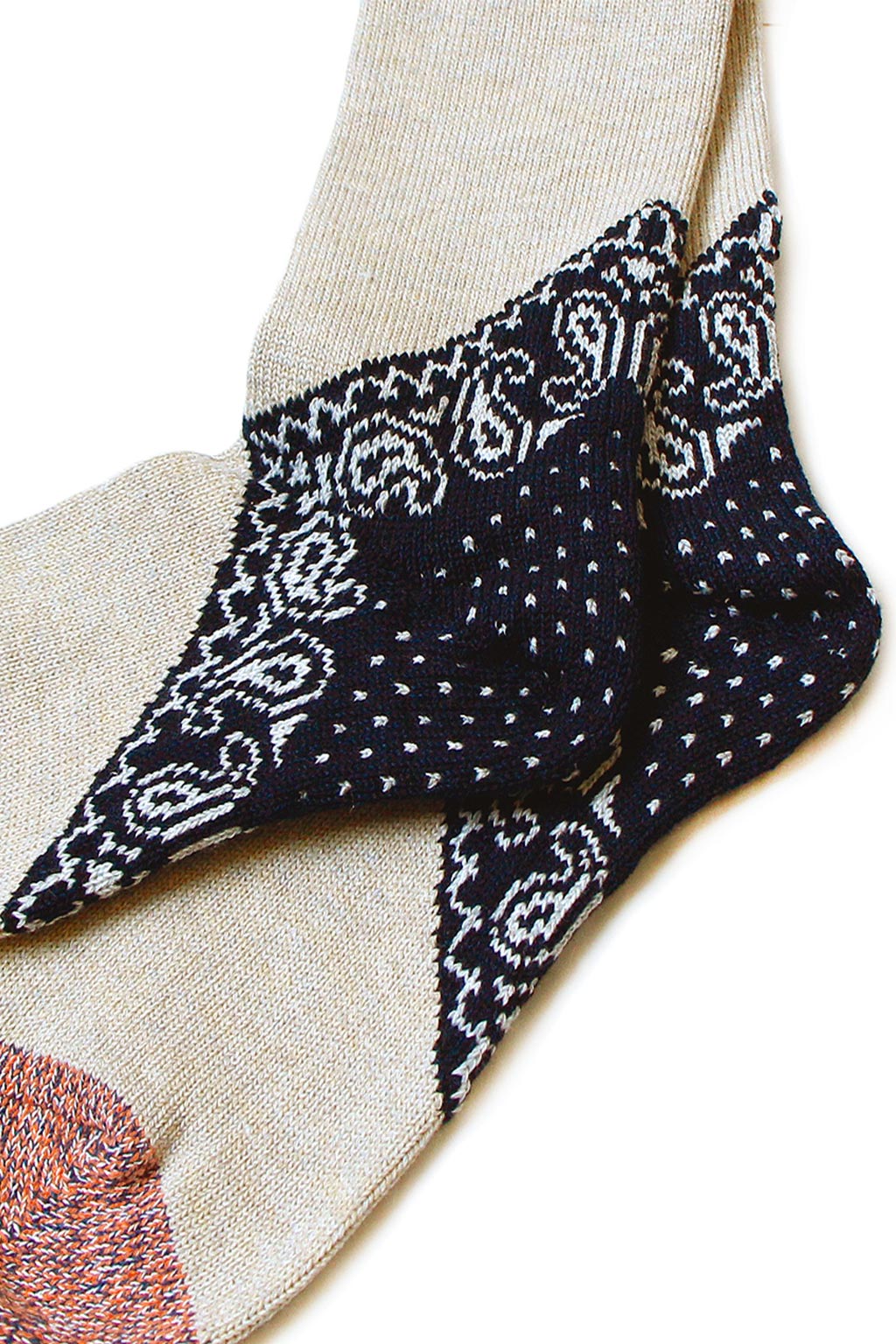 Kapital 96 Yarns Heel Paisley Bandana Socks - 3 Colour Choices
