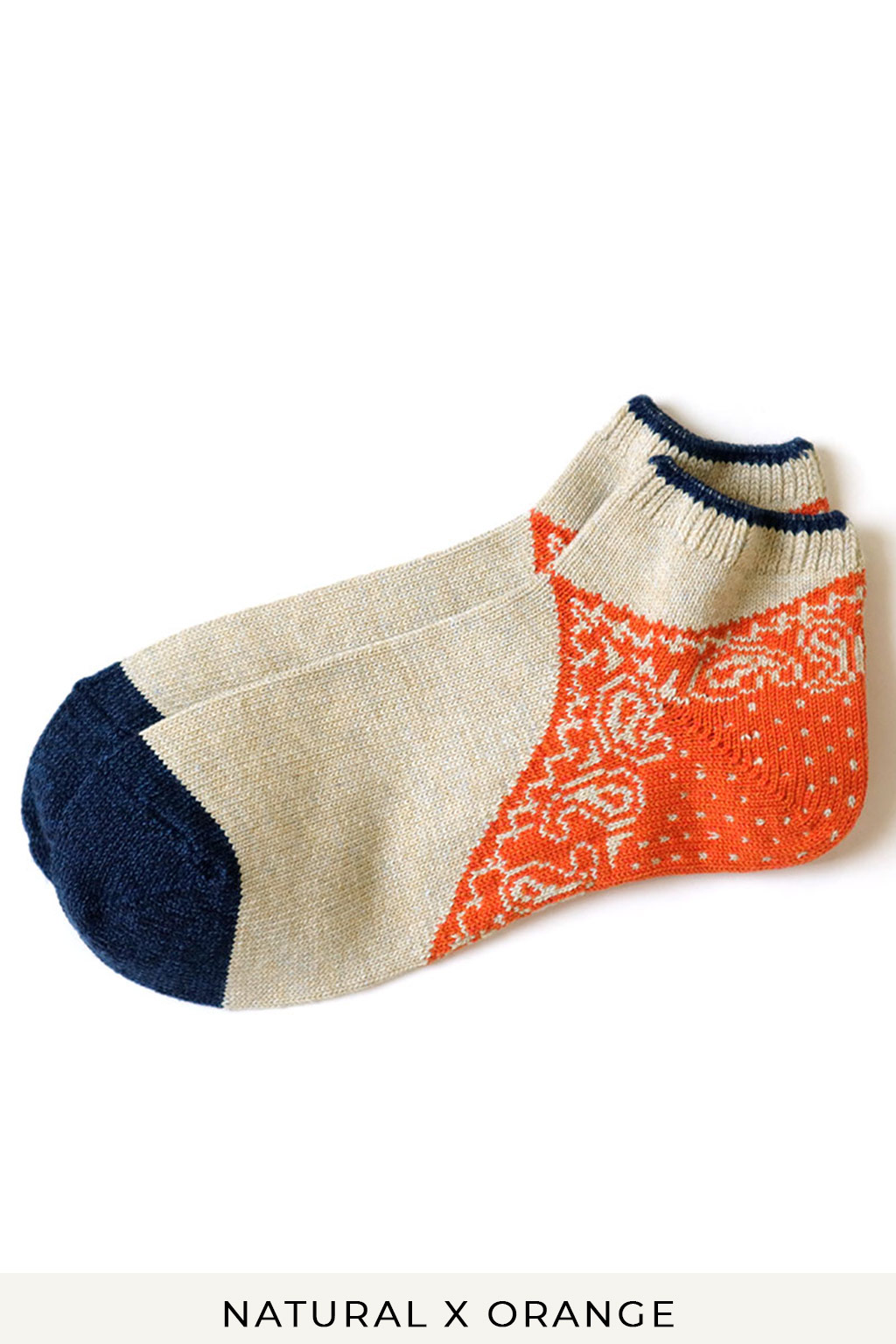 Kapital 96 Yarns Paisley Bandana Heel Ankle Socks - 4 Colors