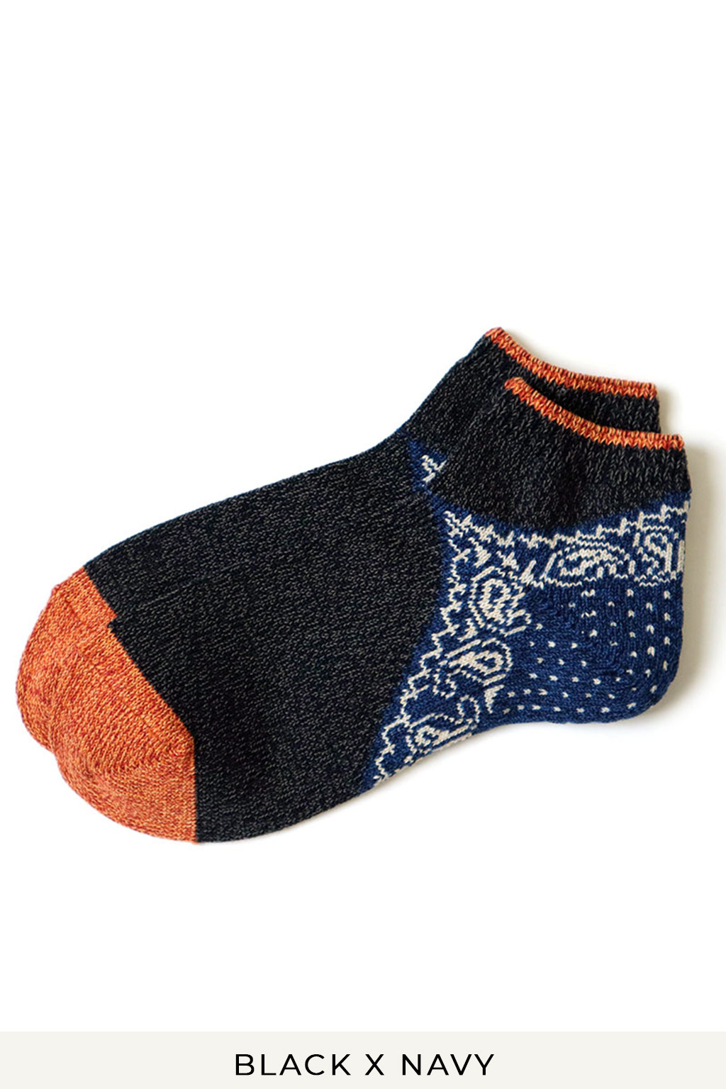 Kapital 96 Yarns Paisley Bandana Heel Ankle Socks - 4 Colors