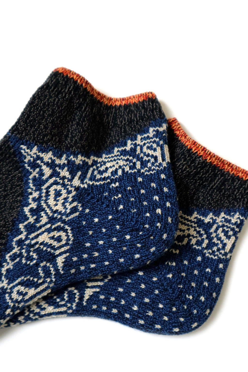 Kapital 96 Yarns Paisley Bandana Heel Ankle Socks - 4 Colors