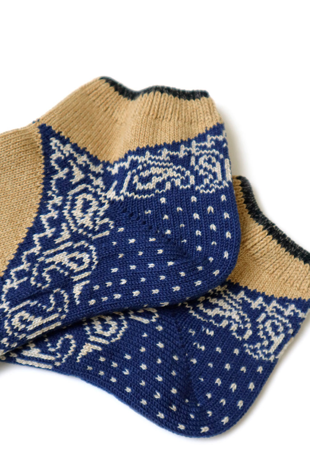 Kapital 96 Yarns Paisley Bandana Heel Ankle Socks - 4 Colors