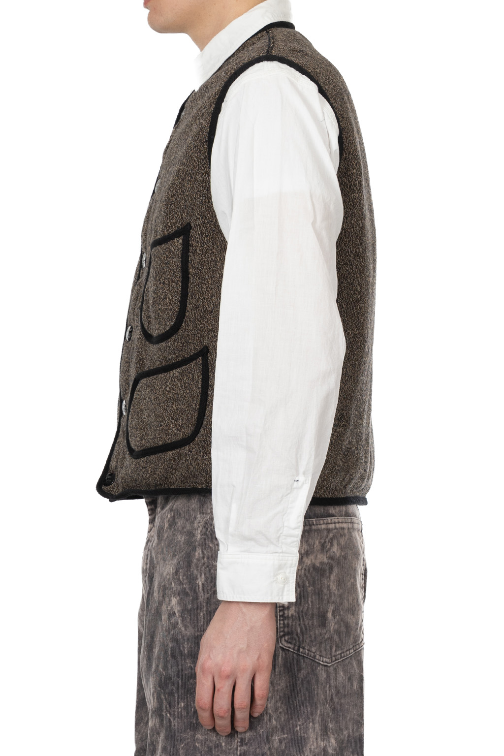 Kapital - BEACH SWT Knit Vest - Charcoal