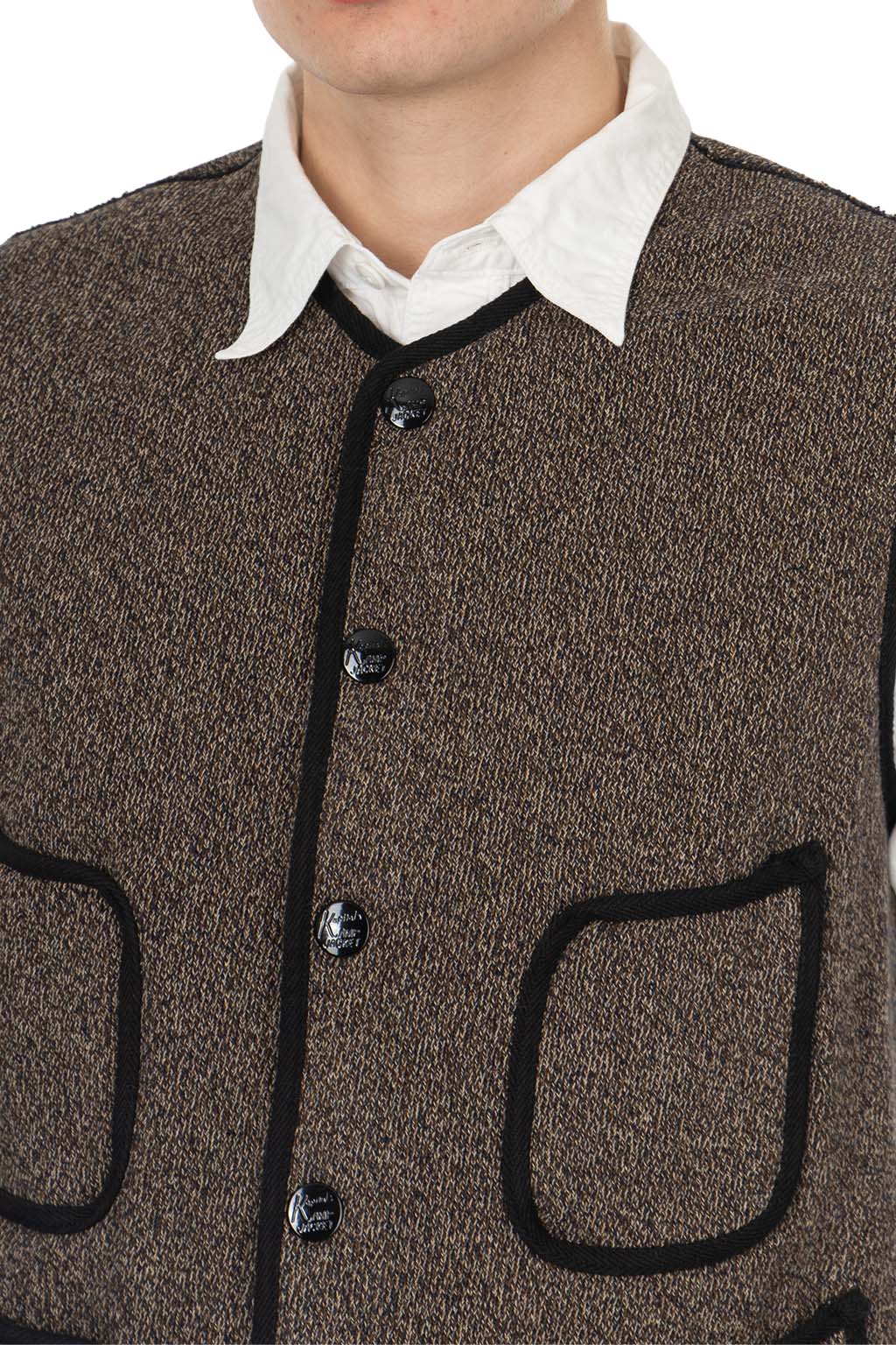 Kapital - BEACH SWT Knit Vest - Charcoal