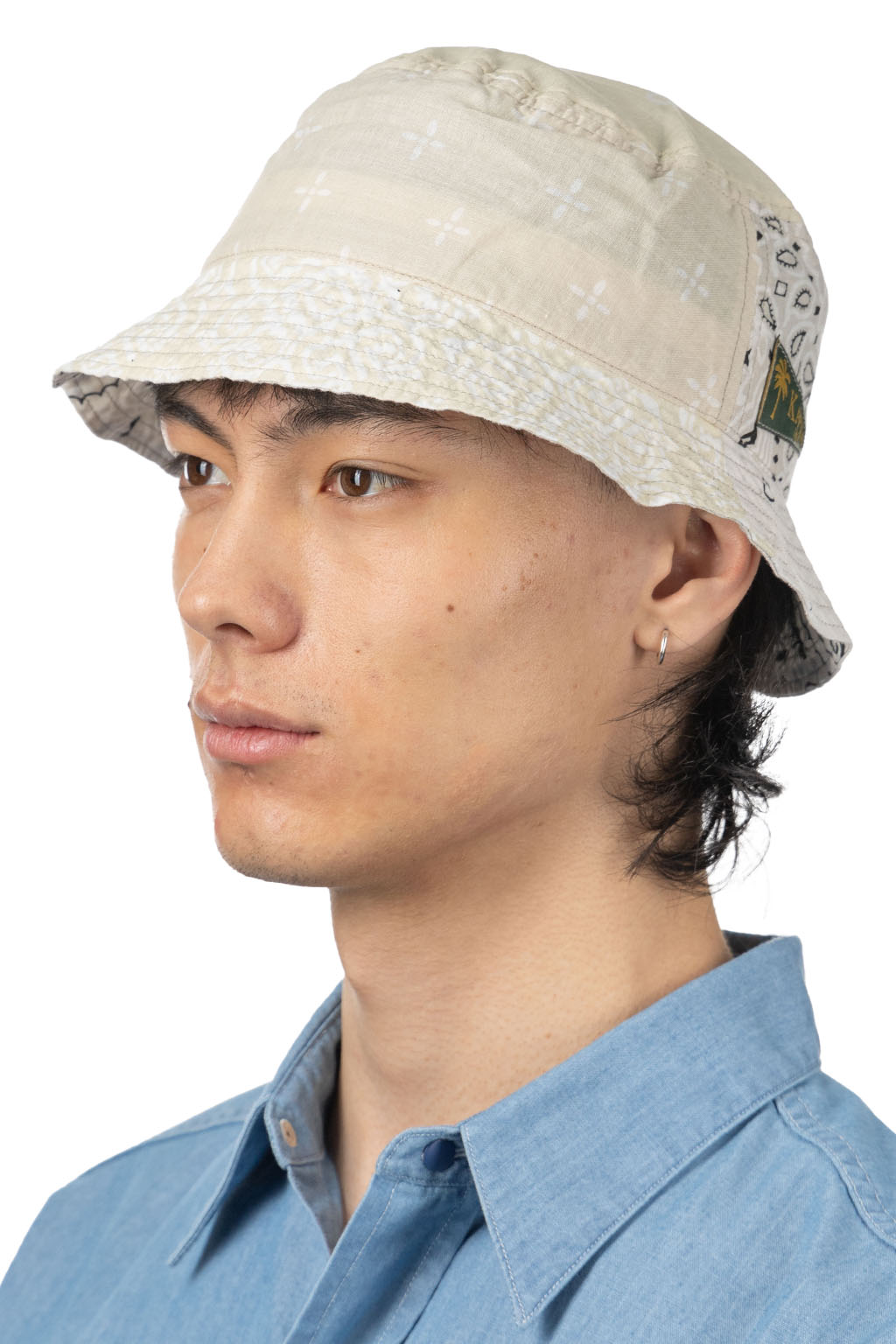 Kapital Bandana Patchwork Bucket Hat (Short Brim) - 5 Colors