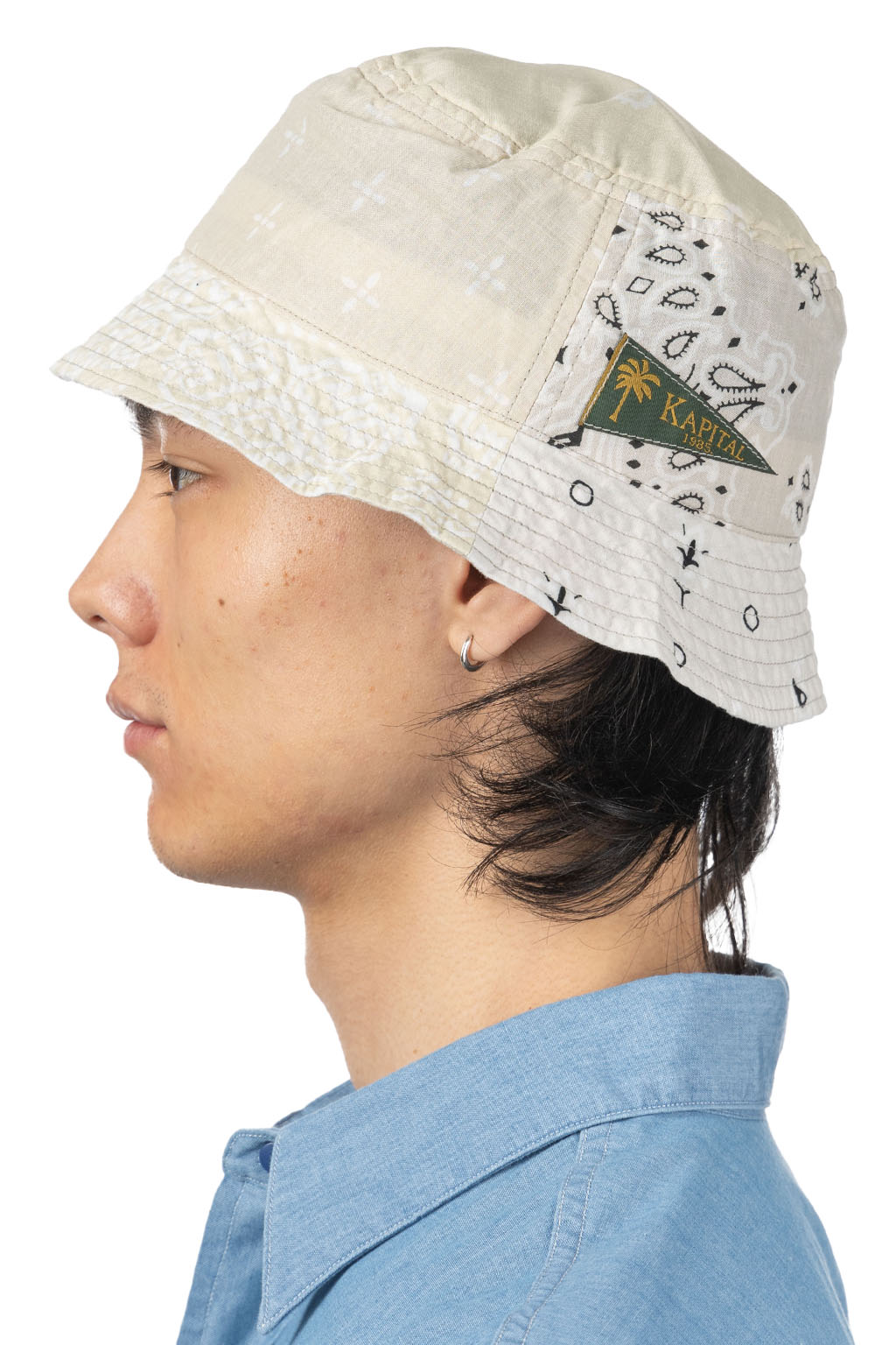 Kapital Bandana Patchwork Bucket Hat (Short Brim) - 5 Colors