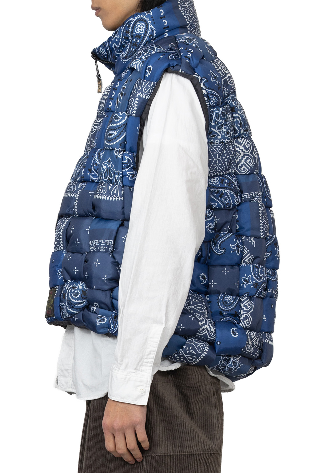 Kapital - Bandanna Nylon KEEL Weaving Vest - Dark Navy