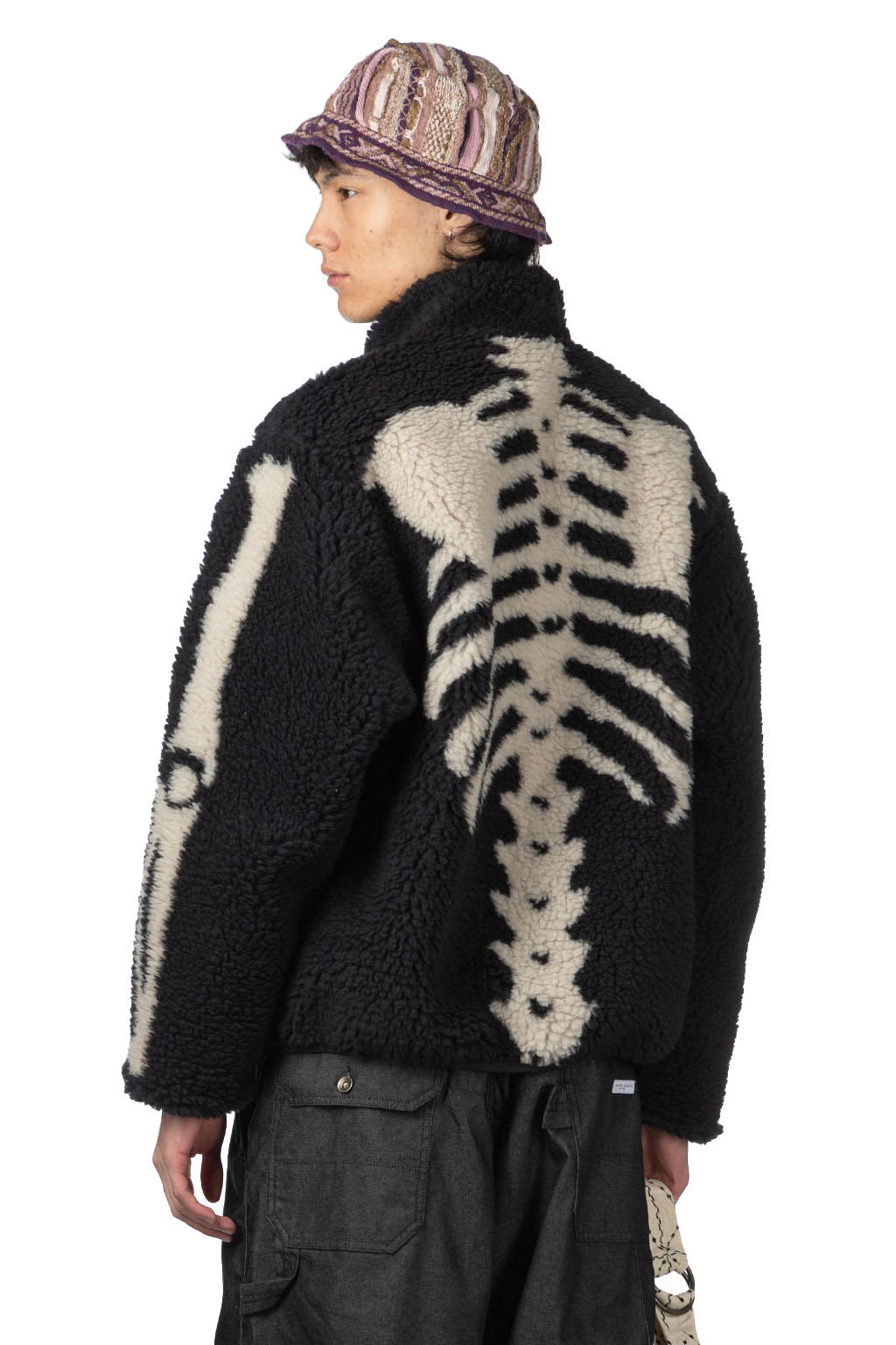 Kapital - Bone Boa Fleece Reversible Blouson