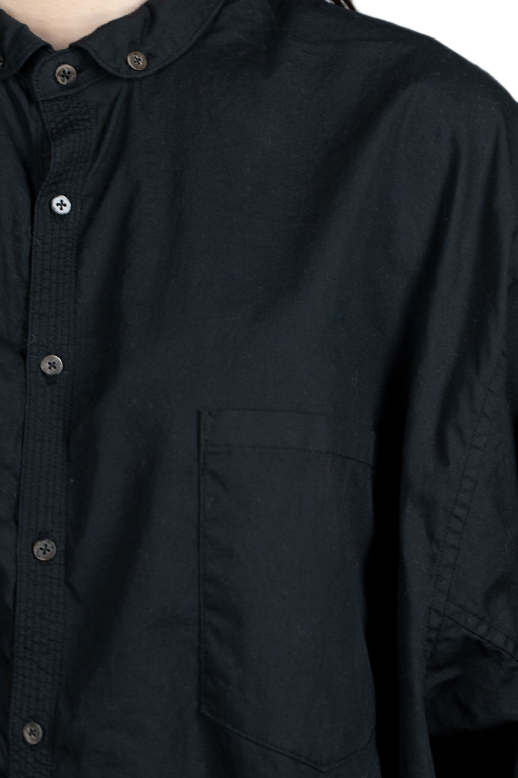 Kapital Broad Cloth Button Down GIANT Shirt - Black