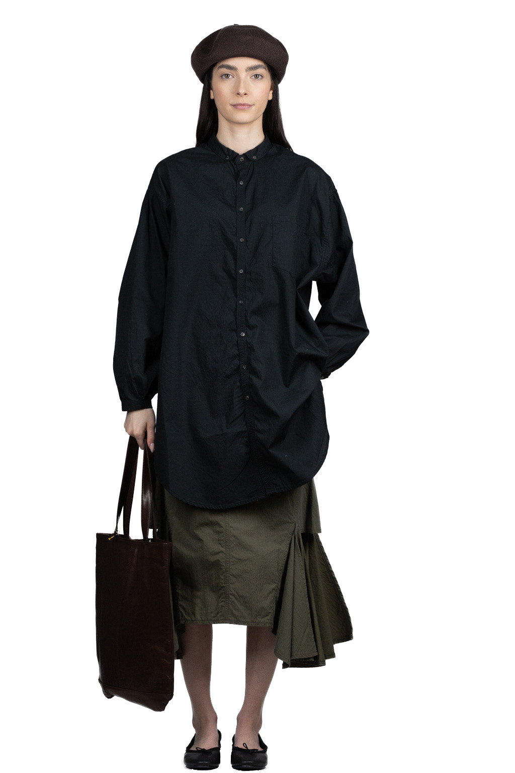 Kapital Broad Cloth Button Down GIANT Shirt - Black