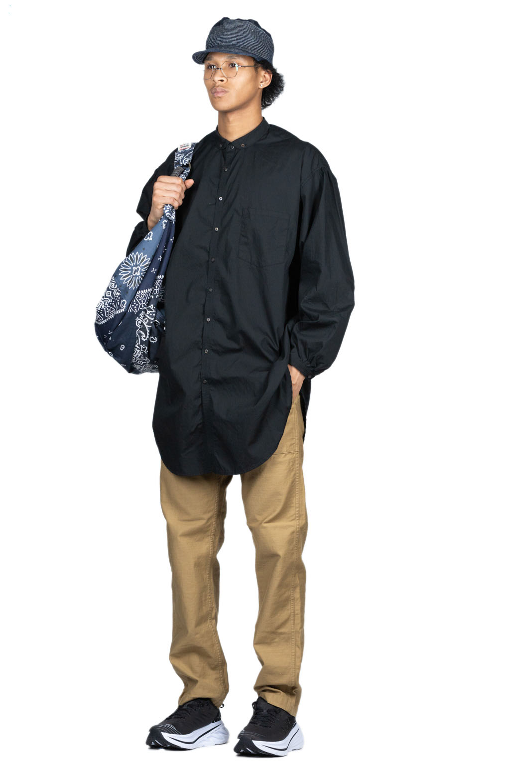 Kapital Broad Cloth Button Down GIANT Shirt - Black